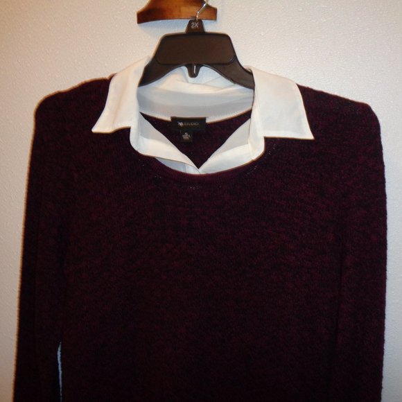 AB Studio Women's Layered Sweater Size XL NWT - Picture 2 of 10
